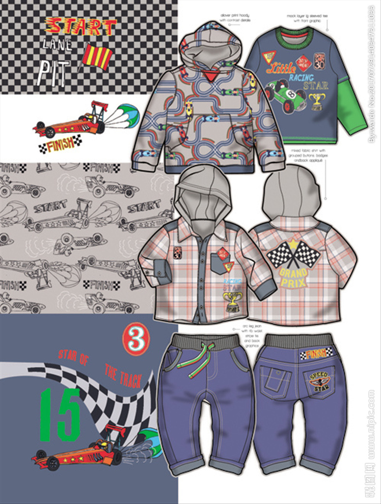 童装设计图库 服装设计与广告设计融合的销售新引擎